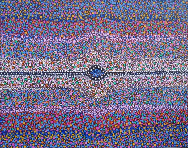 20. Agglomeration mit Schwarz im Zentrum